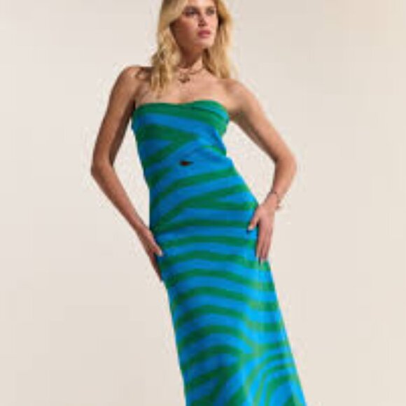 MWT- THE WOLF GANG AUDE MAXI DRESS - Picture 5 of 7